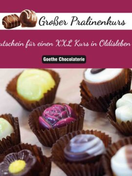 Gutschein für einen XXL Großer Pralinenkurs der Goethe Chocolaterie